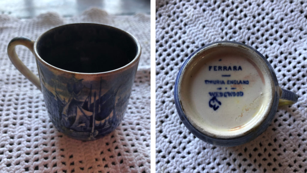 Two views of Helena's cup