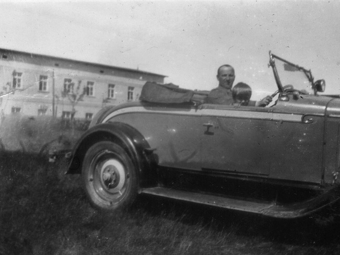 Bohdan in his Pontiac