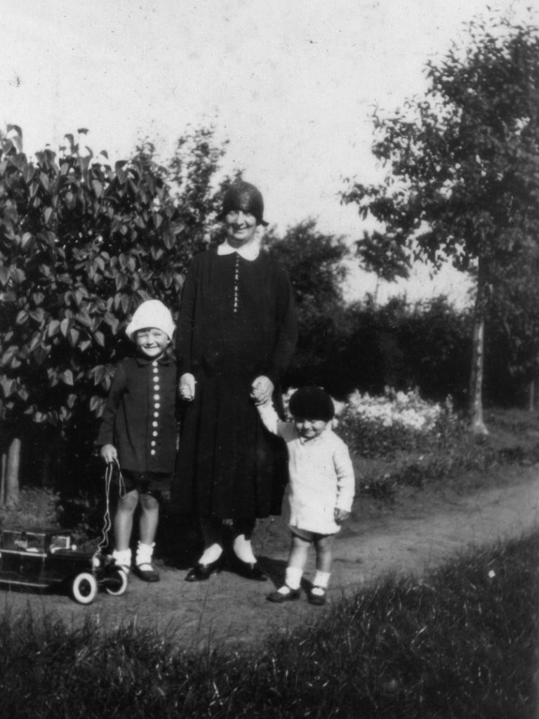 Helena and her grandchildren: Leszek and Hanna